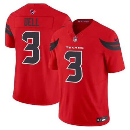 Men's Nike Tank Dell Red Houston Texans #3 Vapor F.U.S.E. Limited Jersey